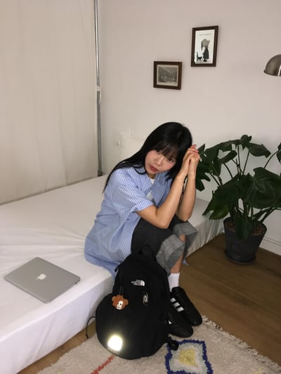 休閒高級感 潮流配色 顯肩寬 細條紋 短袖 襯衫 - 3C14
