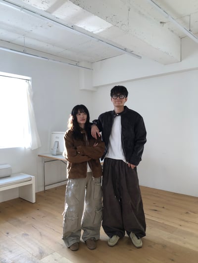 高級線 馬海毛 羽絨 皮革紋路 短版夾克 - 3C6