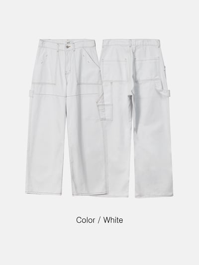 PERTED 特殊配色縫線 工裝 寬褲 - 2C20