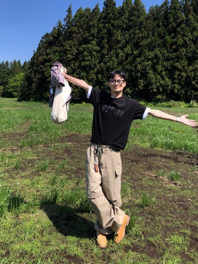 濟州仔 重磅 立體剪裁 工裝寬褲 - 2C22