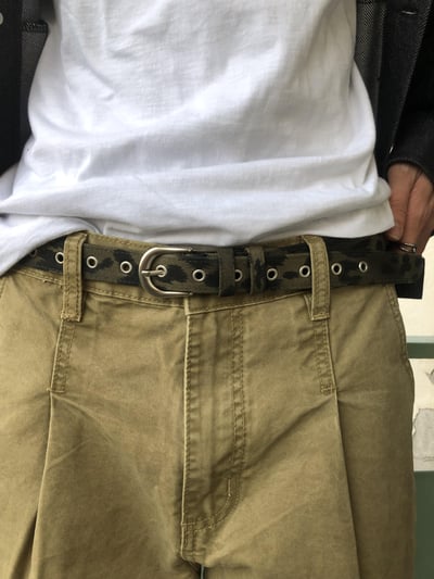 穿搭必備 萬能百搭 豹紋皮帶 - 3C3