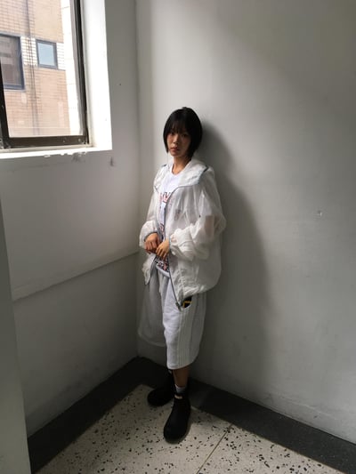 韓系街頭 英倫條紋設計 休閒 7分短褲  - 3C19