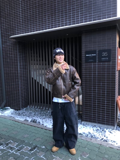 PERTED 特殊配色縫線 工裝 寬褲 - 2C12