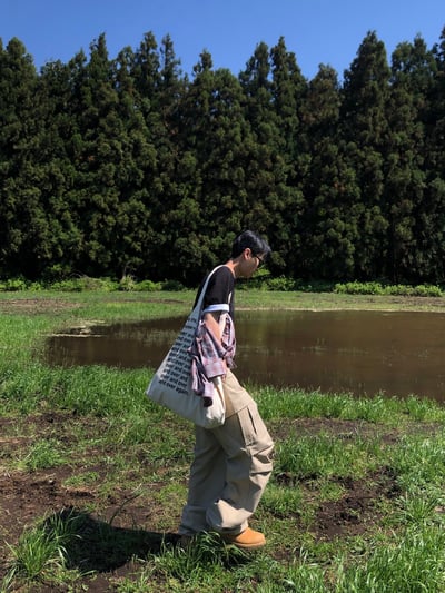 濟州仔 重磅 立體剪裁 工裝寬褲 - 2C16