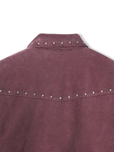 (6oz)倫敦時尚 復古水洗 卯釘 短版 羽絨外套 - 2C25