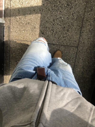 頂流社會 網狀皮革 鑰匙圈 皮帶 - 2C4