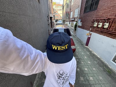 WEST 街頭高檔刺繡 復古帽 - 4C7