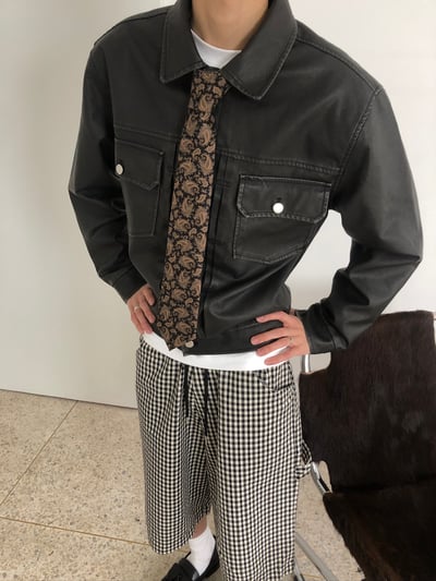 文藝復興 花雕紋 復古領帶 - 2C12