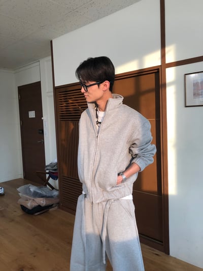 潮流版型霸主 立領短版 休閒 刷毛外套 (set-up) - 2C8