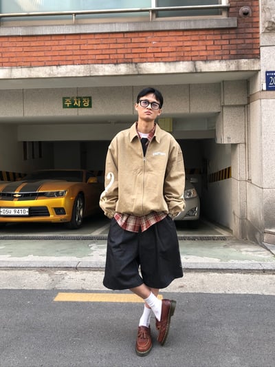 印第安 傳統花紋 高級卯釘 牛仔 百慕達短褲 - 2C7