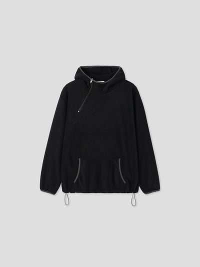 獨特配色 運動風 刷毛 帽T - 4C25