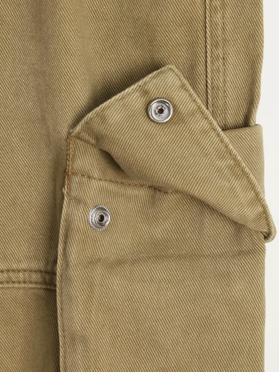 雙膝抓皺 線條結構 直筒寬版 工裝褲 - 2C22