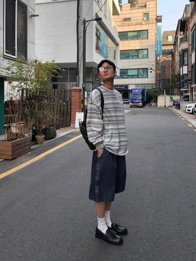 印第安 傳統花紋 高級卯釘 牛仔 百慕達短褲 - 2C8