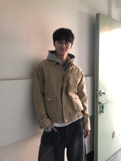 歐美經典款 雙口袋 微短版 牛津夾克 - 3C19