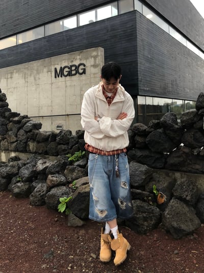 786 破壞水洗 復古渲染 百慕達 牛仔短褲 - 1C20