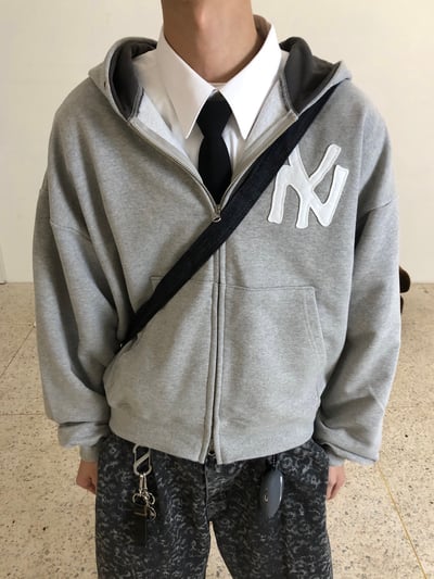 時尚紐約 歐美潮男 連帽短版外套 - 3C10