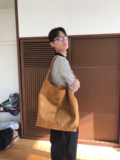 秋冬氛圍 高級麂皮 托特包 - 3C13