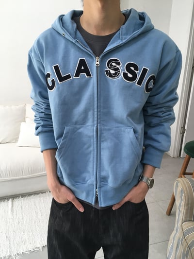 Classic 美式經典 刺繡短版 連帽外套 - 3C3