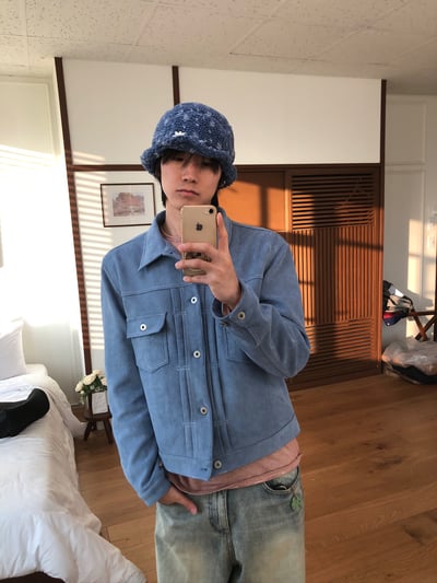 歐美經典款 美拉德 麂皮 微短版 皮夾克 - 4C6