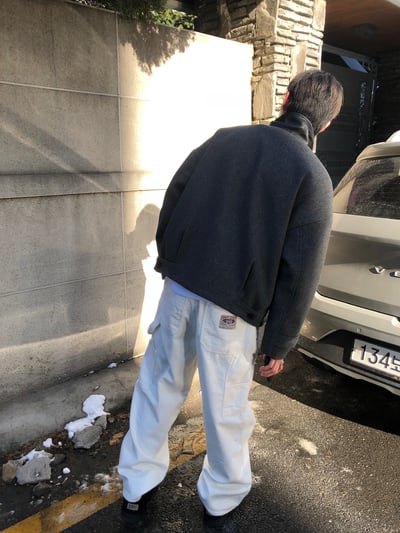 歐美經典 立領皮革 俐落修身 短版大衣 - 2C20