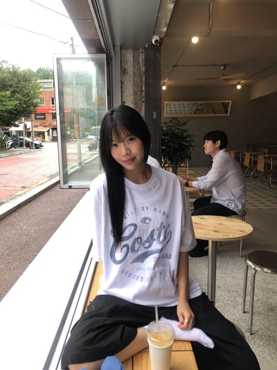 Costa 可愛街頭 印刷設計 寬版 短袖 上衣 - 3C2