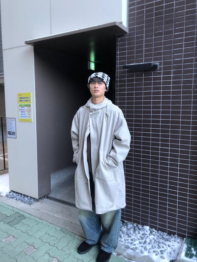 韓系休閒 漸層水洗 寬版 牛仔褲 - 3C19