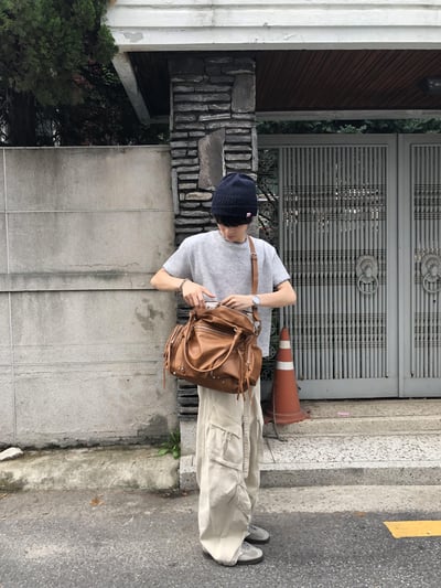 夏季針織 極簡風 經典配色 短版 短袖 上衣 - 6C18