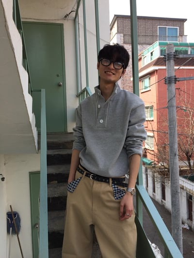 半高開V領 鈕扣 短版 華夫格 指套 薄長袖 - 3C15