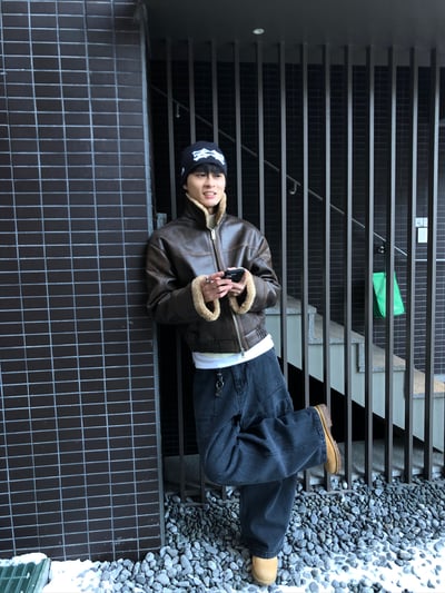 PERTED 特殊配色縫線 工裝 寬褲 - 2C6