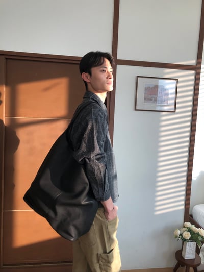 秋冬氛圍 高級麂皮 托特包 - 3C3