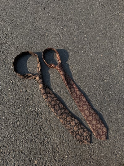 文藝復興 花雕紋 復古領帶 - 2C4