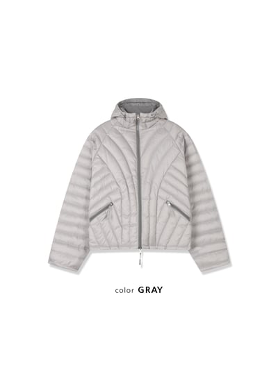 俐落曲線 輕量短版 羽絨外套 - 3C25