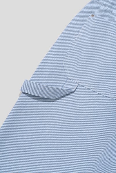 Peace 極簡主義 細條紋 工裝 牛仔寬褲 (set - up) - 2C24