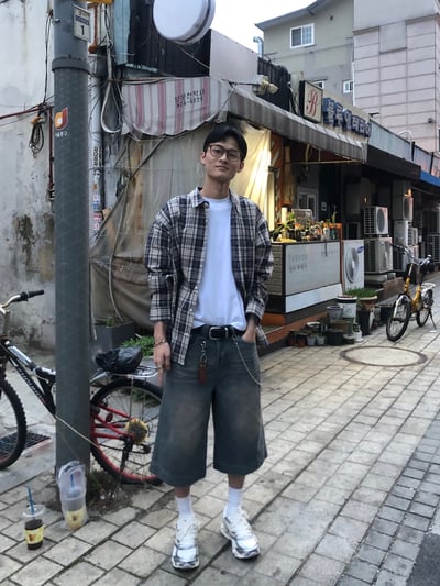 名古屋 懷舊日式街頭 格紋 襯衫 - 2C8