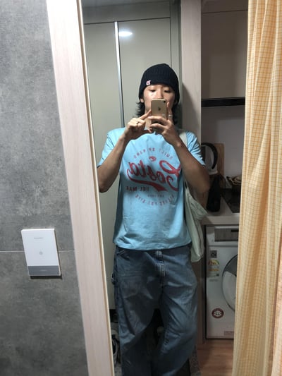 Costa 可愛街頭 印刷設計 寬版 短袖 上衣 - 3C13