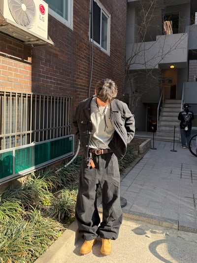 文藝鈕扣 微短版 機車飆仔 牛仔外套 (set-up) - 2C14