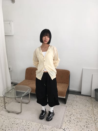 清涼夏季 高檔休閒 薄款開襟 短版 長袖 - 4C11