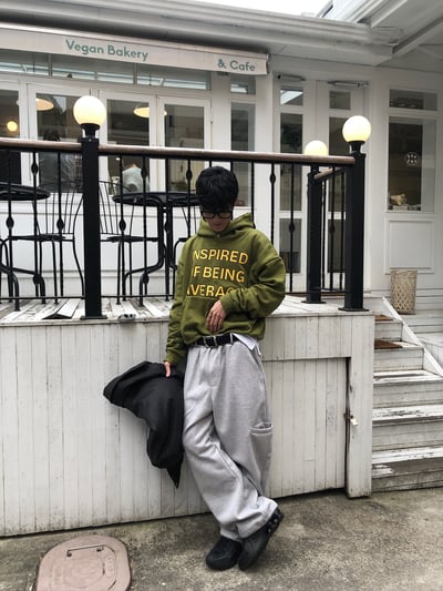 街頭休閒 極簡俐落 百搭 刷毛 寬版 工裝棉褲 - 2C6