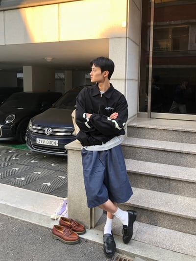 印第安 傳統花紋 高級卯釘 牛仔 百慕達短褲 - 2C12