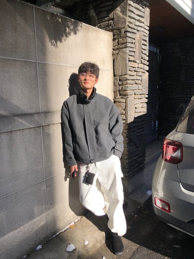 歐美經典 立領皮革 俐落修身 短版大衣 - 2C19