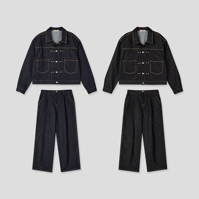 秋冬首選 卯釘細節 多層褶皺 短版 原牛外套 (set-up) - 2C21