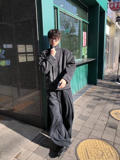 高檔系列 馬海毛 短版 立領 大衣 - 2C8