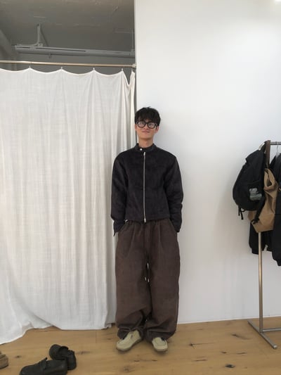 高級線 馬海毛 羽絨 皮革紋路 短版夾克 - 3C25