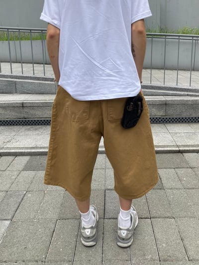 (棕色M 現貨) 經典復古 80s 百慕達 7分短褲 - 3C14
