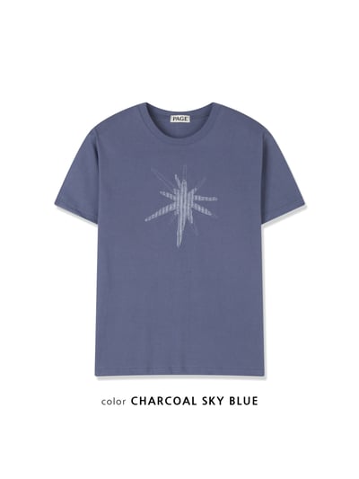 中央復古 放射條紋 刺繡 短版上衣 - 3C24