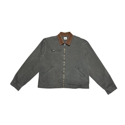 舊式巴黎 復古刷色水洗 短版 底特律夾克 - 2C18