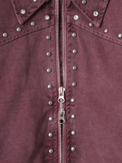 (6oz)倫敦時尚 復古水洗 卯釘 短版 羽絨外套 - 2C24