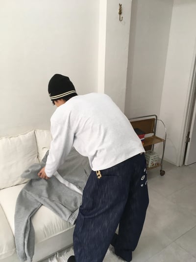 春季必備 口袋配色 短版 薄長袖 - 3C14