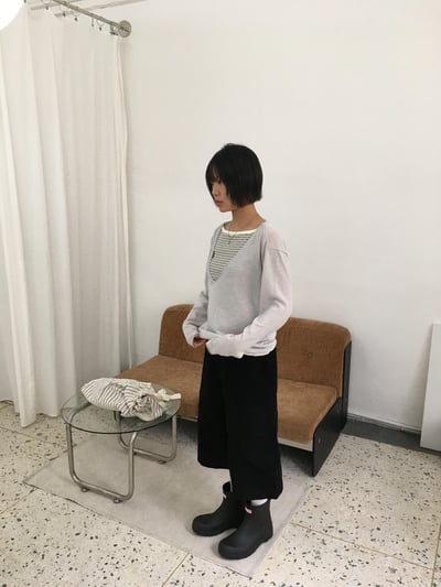 韓系復古 立體重磅 斜線大口袋 工裝 7分短褲 - 2C4