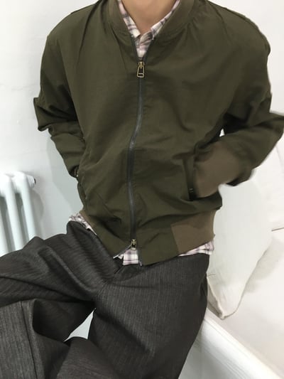 俐落版型 航空 MA-1 短版 飛行夾克 - 2C12